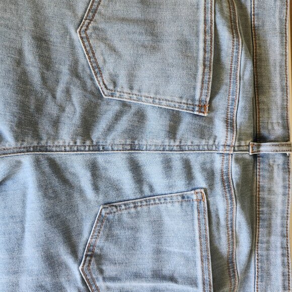 Eileen Fisher	Women's Organic Soft Stretch Pant High Low Raw Hem Jeans Size 10 - Picture 6 of 6